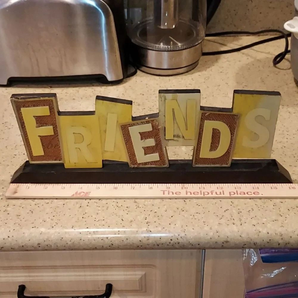 Vintage Wood "FRIENDS" sign